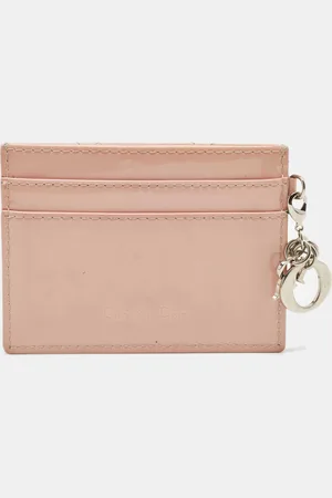 Dior Cannage Patent Leather Lady Card Holder