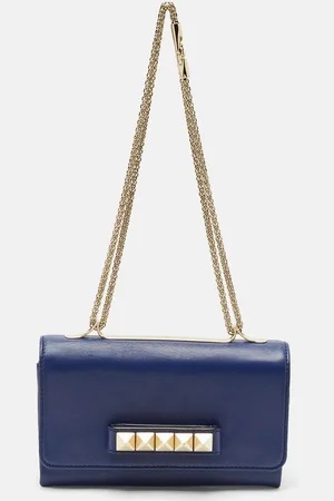 VALENTINO Leather Va Va Voom Chain Clutch