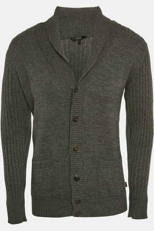 Gucci Rib Knit Wool Knit Cardigan L