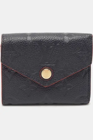LOUIS VUITTON Marine/Rouge Monogram Empreinte Leather Zoe Wallet