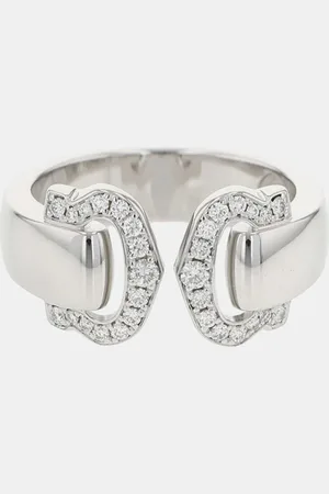 Cartier 18K Gold C De Band Ring EU 49