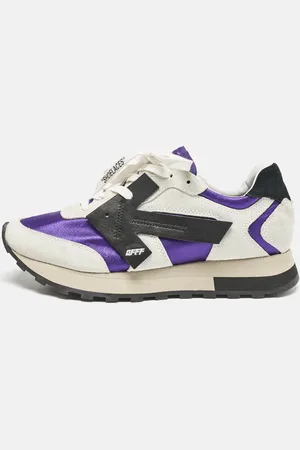 OFF-WHITE Nylon and Suede HG Runner Sneakers Size 39