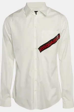 Dsquared2 Logo Print Cotton Long Sleeve Shirt XL