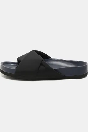 Céline Nylon Criss Cross Slide Sandals Size 35