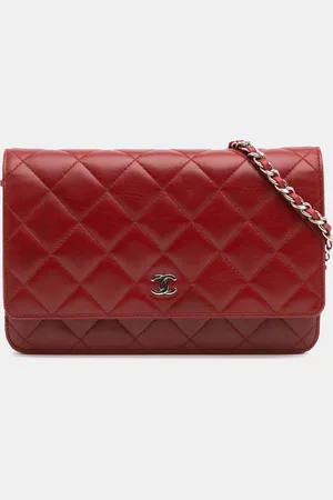 CHANEL CC Quilted Lambskin Wallet on Chain