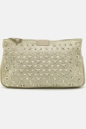 Jimmy Choo Leather Star Studded Zulu Clutch