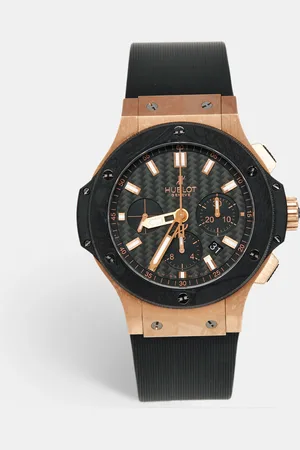 HUBLOT Carbon Fiber 18K Rose Gold Titanium Rubber Big Bang 301.PM.1780.RX Men