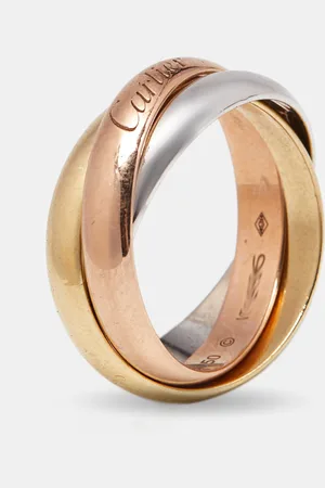 Cartier Trinity 18k Three Tone Ring Size 50