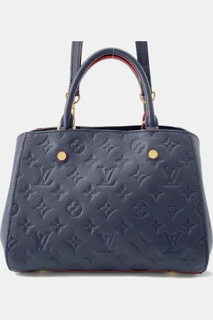 LOUIS VUITTON Montaigne Marine Rouge Monogram Empreinte Leather Size Bb