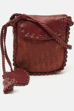 Dior Issimo Nylon and Leather Mini Grommet Shoulder Bag