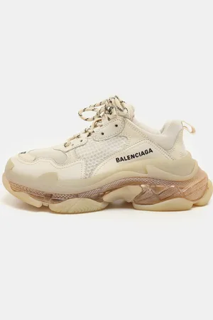 Balenciaga Nubuck and Mesh Triple S Sneakers Size 37