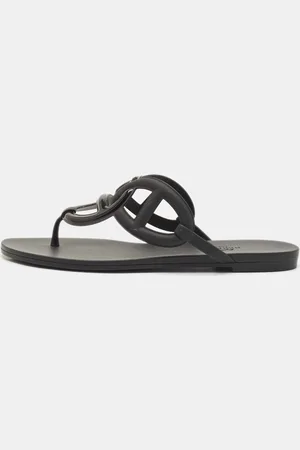 Hermès Rubber Egerie Flat Thong Sandals Size 37