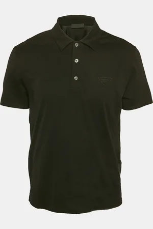 Prada Logo Embroidered Cotton Polo T-Shirt XL