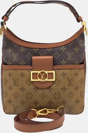 LOUIS VUITTON Coated Canvas Hobo Dauphin BB bag