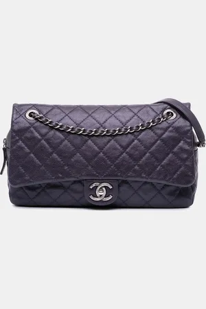 CHANEL Jumbo Quilted Caviar Easy Flap Bag