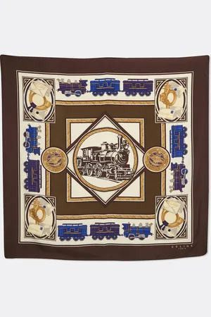 Céline Printed Silk Square Scarf