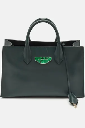 Balenciaga Dark Leather Padlock Tote