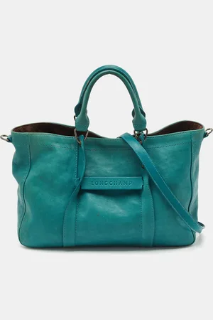 Longchamp Leather Large 3D Top Handle Bag