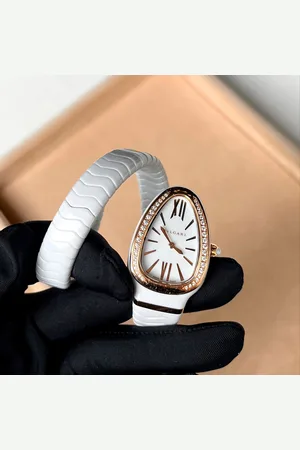 Bvlgari Diamond 18k Rose Gold Serpenti 102613 Quartz Women