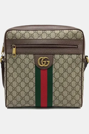 Gucci Brown PVC Ophidia Messenger Bag