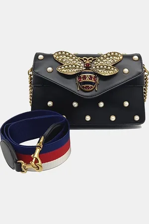 Gucci Leather Broadway Metal B Shoulder Bag