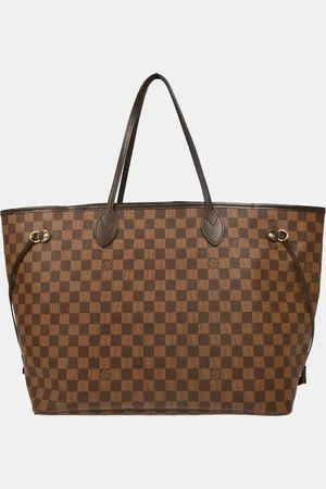 LOUIS VUITTON Damier Ebene Neverfull GM Tote Handbag