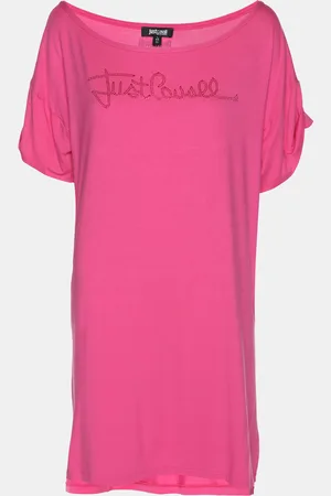 Roberto Cavalli Jersey Logo Tops L