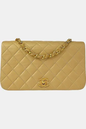 CHANEL Lambskin Turnlock Small Full Flap Shoulder Bag