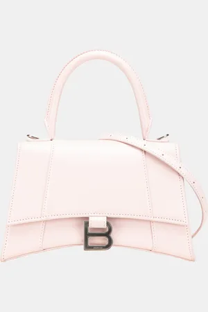 Balenciaga Small Leather Hourglass Top Handle Bag