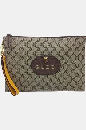Gucci PVC GG Supreme Clutch