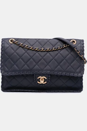 CHANEL Jumbo Quilted Calfskin Happy Stitch Flap
