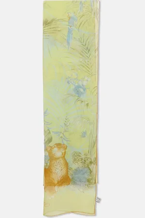 Salvatore Ferragamo Salvatore Ferrara Light Wildlife Printed Silk Stole