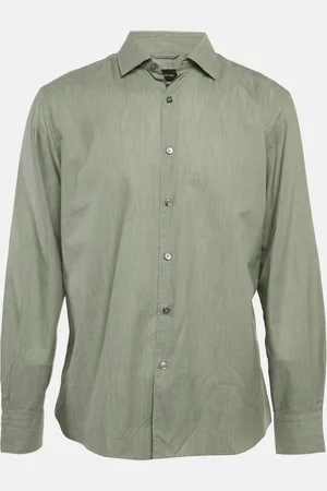 Ermenegildo Zegna Cotton Button Front Shirt XL