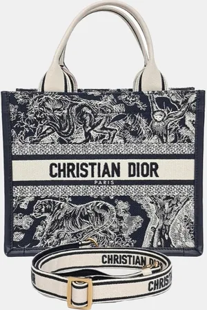 Dior Canvas Oblique Book Tote Bag Small