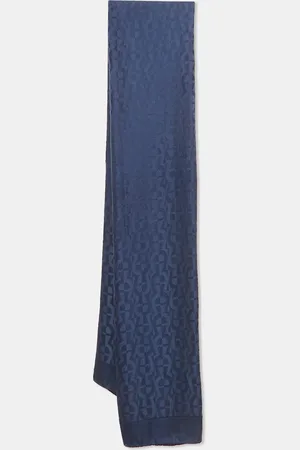 Aigner Logo Monogram Silk Scarf