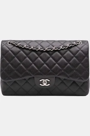 CHANEL Classic Caviar Double Flap Jumbo Bag