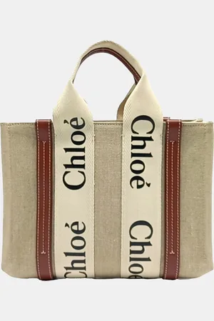Chloé Brown Fabric Woody Small Bag