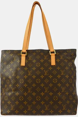LOUIS VUITTON Monogram Cabas Mezzo Tote Bag