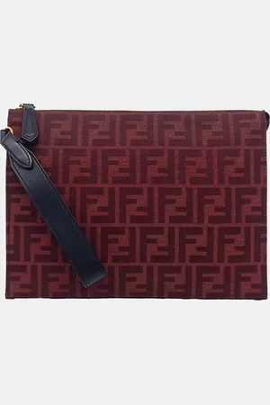 Fendi Fabric Zucca Clutch