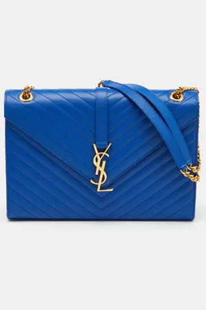 Saint Laurent Saint Laurent Matelassé Leather Large Monogram Envelope Shoulder Bag