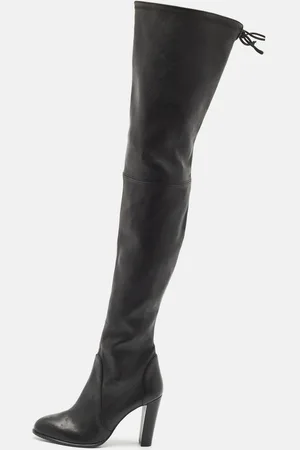 Stuart Weitzman Leather Ultra Highland Over The Knee Boots Size 37.5