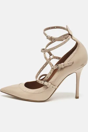 VALENTINO Leather Love Latch Pumps Size 38.5