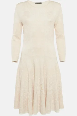 Alexander McQueen Jacquard Knit Mini Dress L