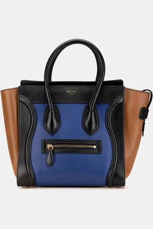 Céline Micro Tricolor Leather Luggage Tote Bag