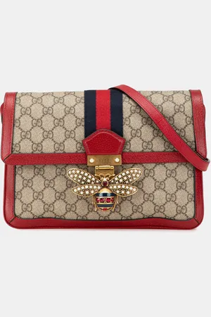 Gucci Red GG Supreme Queen Margaret Crossbody