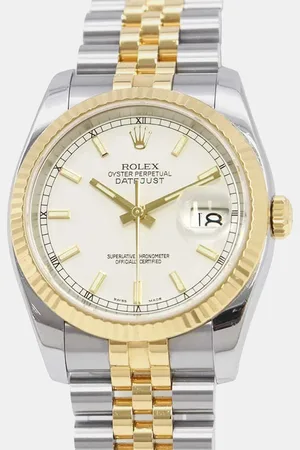 Rolex 18k Yellow Gold Stainless Steel Datejust Automatic Men