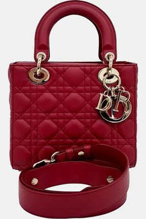 Dior Leather Cannage Lady Bag Small