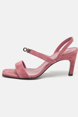 Hermès Suede Glamour Slingback Sandals Size 36