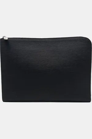 LOUIS VUITTON Leather Graphite Pochette JourGM bag