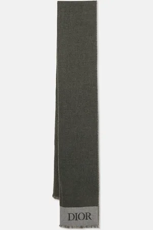 Dior Logo Intarsia Wool Scarf